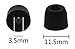 JNSA Premium Memory Foam Earphone Earbuds Tips Noise Reducing Earbud Tips for Powerbeats Pro [3 Pairs][Medium Size] Powerbeats Pro Foam Tips - Black
