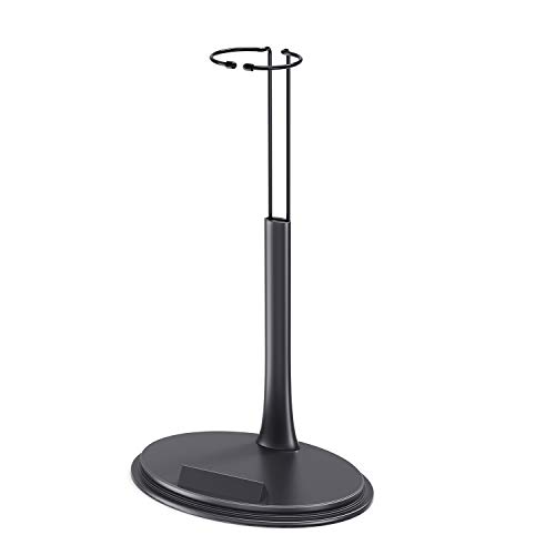 aokur 5 Pcs 12 inch Dolls Stand Holder Plastic Action Figure Stand 1/6 Scape U Shape Action Figures Base Display Stand for Sideshow Figures Annular Black - Thumbnail 2