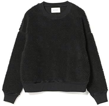 [ビームスボーイ] カットソー ボア フリース エルボーパッチ クルー カットソー レディース