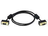 Monoprice 3ft Ultra Slim SVGA Super VGA 30/32AWG M/M Monitor Cable w/ ferrites (Gold Plated Connector)