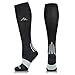NEWZILL Medical Compression Socks for Women & Men Circulation 20-30 mmHg, Best for Running Athletic Hiking Travel Flight Nurses (Black, XXL)