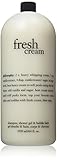 Philosophy Fresh Cream Shampoo, Shower Gel, & Bubble Bath 64 Fl Oz Jumbo Size