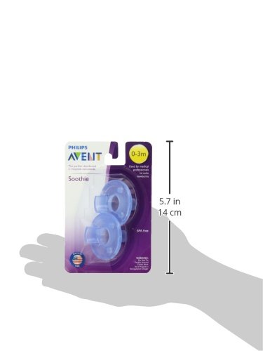 Philips Avent Soothie Pacifier, Blue, 0-3 Months, 2 Count