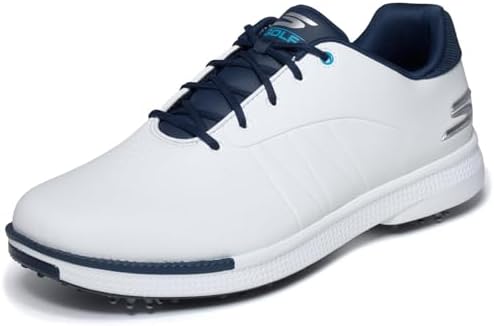 SKECHERS NEW MENS GO GOLF PRO 4 LEGACY GOLF SHOES 214001 WHITE/NAVY 13 Skechers Pro 4 Legacy Shoes White/Navy - Clubhouse Golf main image 4