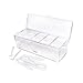 VEBO Ice Chilled 5 Compartment Condiment Server Caddy - Serving Tray Container with 5 Removable Dishes with over 2 Cup Capacity Each and Hinged Lid | 3 Serving Spoons + 3 Tongs Included