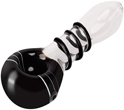 2019 Handmade Style 4.4 Inch Magic Handmade Heat Resistant Glass Art (Black)