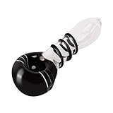 2019 Handmade Style 4.4 Inch Magic Handmade Heat Resistant Glass Art (Black)