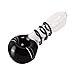 2018 -Style Handmade Glass Tube 4.4 inch Long Crystal Clear Stripe Rotation Design Pipe