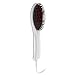 Droiee Hair Straightener Brush - Best Electric Ceramic Heating Straightening Brush for Women - Anti Scald, Static, Detangling and Silky Straight [White with Red]