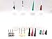 Multi Purpose DIY Precision Applicator Super Assortment Set with 4 Pcs 1 Oz.Tattoo Empty Bottle and 16 pcs Needles for Henna Tattoo Body Art Paint