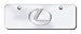 Lexus Logo Half-size Chrome Steel License Plate