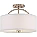 Possini Euro Design Halsted Modern Industrial Close to Ceiling Light Semi Flush Mount Fixture 15