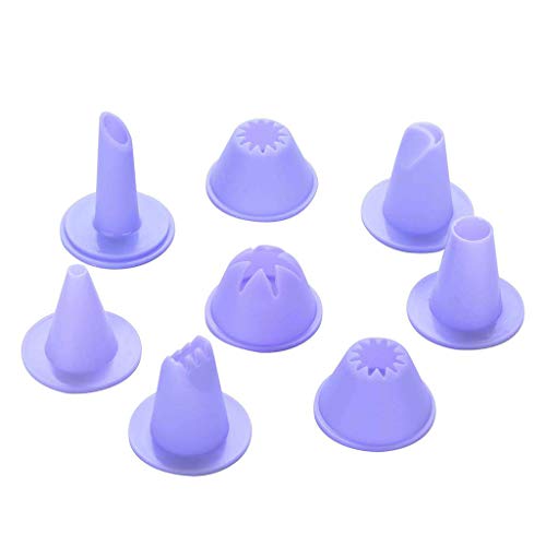 Cookie Press Kit Plastic Biscuit Maker Comfort Grip Dessert Decorator Cake Decorating Supplies(10 Disks 8 Icing Tips and Brush)