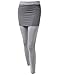 NEARKIN Women Attractive Skirt Attached City Casual Leggings Tights