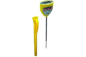 MOLLIFII 4-3/4" Stem Digital Pocket Thermometer, -40 Degrees to 450 Degrees F
