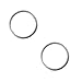Studex Sensitive Sterling Silver Small 10mm 3/8 Inch 18GA Hinged Hoop Earrings