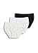 Jockey Women's Underwear Comfies Cotton Hipster - 3 Pack, Ivory/White/Black, 7