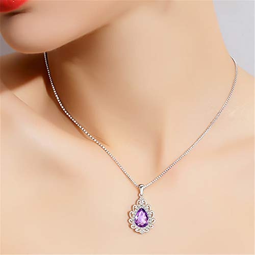 1 callm+Necklace+Amethyst+High+end+Birthstone