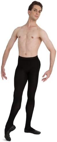 Amazon Ca Mt11 カぺジオ メンズ フッテド バレエ タイツ ブラック M Capezio カペジオ バレエ