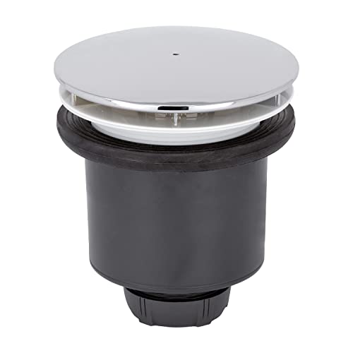 Wirquin, Grau 30723746 Shower Screen D90 Vertical Shower Drain with ABS Dome