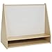 ECR4Kids Birch Pic-A-Book Display Stand with Dry Erase White Board and Storage, Wood Book Shelf Organizer for Kids, Natural