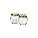 Bormioli Rocco Quattro Stagioni Anphora 10 1/8 Ounce Canning Jar, Set OF 2