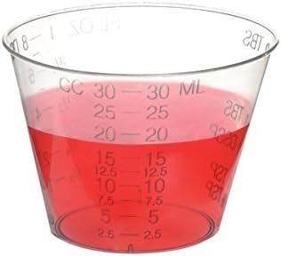 Medicine Cups - Disposable Graduated Medical Grade Plastic Measuring Cups (200)