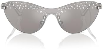 Amazon.com: Swarovski SK7017 Sunglasses, Gold/Dark Grey, 58  display picture 2