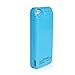 COOLEAD 4200mAh External Power Pack Case and Rechargeable Back Up Battery Charger for Iphone 5C 5 5S (Blue) -Side extra USB port can help do other emergency charging for other USB devicdes when needed