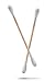 Classic Cotton Swabs Double Tipped Wooden Sticks 125 Count Per Pack (Pack of 6 = 750 Count)