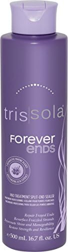 Trissola Forever Ends 16.7 Oz - Split-Ends Repairing Treatment and Silky Blowout Cream