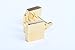 Dull Polish Cufflinks 18K Gold Plated Gift Boxed By Digabi