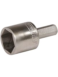 Camco RV Leveling Scissor Jack Socket Drill Adapter, Fits 3/8" 1/2" Power Drills, Works All 3/4" Hex Drive Jacks (57363)
