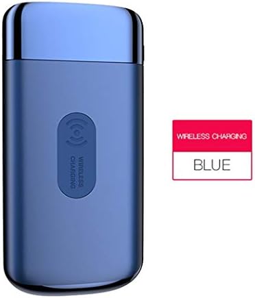 Qi Wireless Power Bank, 30000mAh mi Wireless Portable Charger Dual USB Ports Wireless Battery Charger for iPhone 7, 8/7& 8 Plus/iPhone X, XS, XR, XS MAX, also for Samsung, Nokia, LG, Huawei. (BLUE)