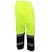 Troy Safety New York Hi-Viz Workwear WP0212 Insulated thermal lined Waterproof Rain Pants Over Trousers (LIME, XL)
