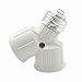 Smartdealspro 6-Pack E27 Male to 2 Female Y Shape LED CFL Light Bulb Base Converter Adapter Splitter Lamp Holder