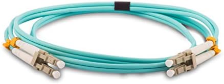 OM4-LC-LC-20M-Aqua Duplex Fibre Optic Patch Cable LSZH Multimode