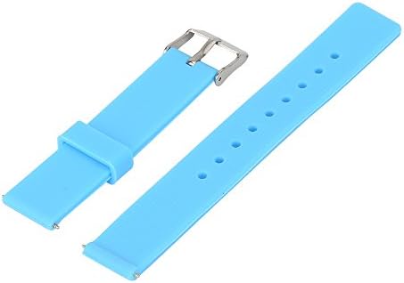 Xuexy 16mm Motorola Moto 360 42mm 2nd Gen Rubber Silicone Watch Band Strap Replacement Bracelet Light Weight Comfortable (Moto 360 2nd Gen 42mm Women's 2015),Light Blue