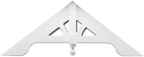 Ekena Millwork GPA70X35 Arched Style Gable Pediments, 70"W x 35"H x 2 3/4"P, 12 / 12 Pitch