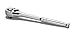 TEKTON 1/2-Inch Drive by 10-Inch Polished Quick Release Ratchet, 72-Tooth Oval Head | 1482