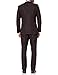 Perry Ellis Men's Slim Fit Stretch Wrinkle-Resistant Tuxedo, Royal Burgundy Dobby, 44 Long