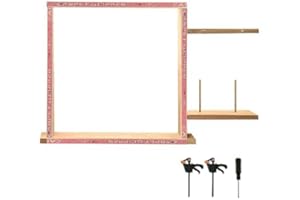 YOQUARE 20'' X 20'' Tufting Frame for Rug Making, Rug Tufting Frame Wooden Tufting Frame Rug Making Supplies for Tufting Supplies