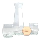 Root7 Clear Geometric Carafe & Tumbler Gift Set