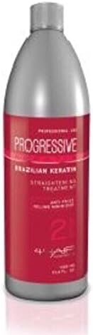 PROGRESSIVE KERATIN Straightening Anti-Frizz / Volume Minimizer Treatment 4 Hair Cosmetics / 16.5 fl.oz. - 500 mL Step 2