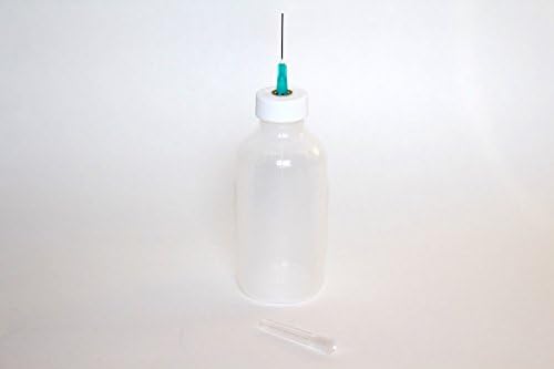 Gaunt Industries HYPO-254 - Epoxy &amp; Cement Applicator - Precision Acrylic Adhesive Dispenser - 4 Ounce Clear Plastic Bottle with 23 Gauge Blunt tip- Weld-on Applicator