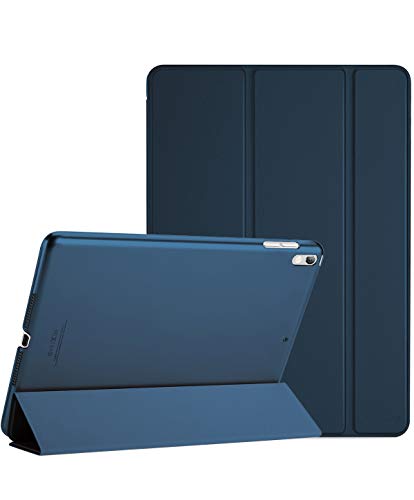 ProCase for 10.5” iPad Air 3rd 2019 / iPad Pro 2017 Case, Ultra Slim Lightweight Stand Smart Cover with Translucent Frosted Back for iPad Air 3 iPad Pro -Blue