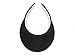 Take Two Women's Clip On Mid Size Brim Visor Black