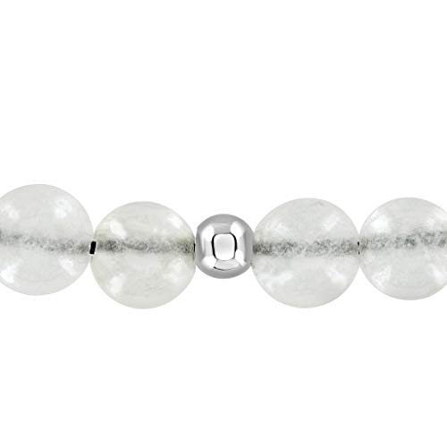 Believe London Moonstone Gemstone Bracelet Healing Bracelet Chakra Bracelet Anxiety Crystal Natural Stone Men Women Stress Relief Reiki Yoga Diffuser Semi Precious (Moonstone 6.5") - Thumbnail 3