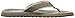 Skechers USA Men's Tatric Salman Flip Flop,Chocolate/Yellow,8 M US