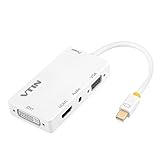 Vtin 4-in-1 Mini Display Port to VGA/HDMI/DVI/Audio with Micro USB Port Adapter for Apple iMac/Laptop (VS-VVC3-1)